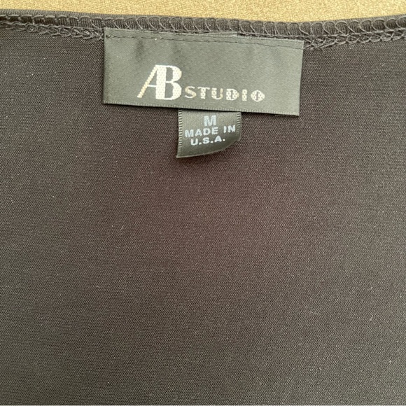 AB Studio black wrap top - Picture 6 of 8